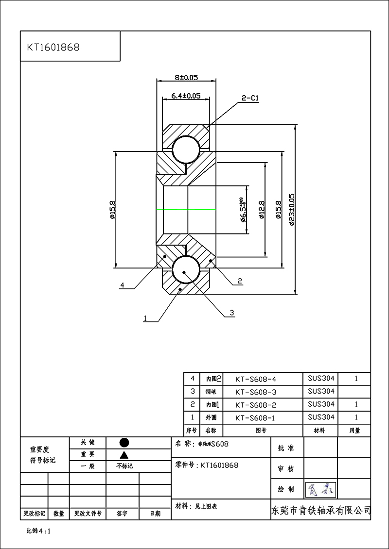 KT1601868-非轴承S608