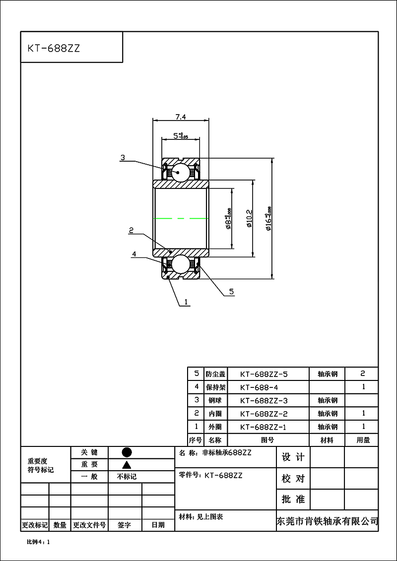 KT1601443-轴承688